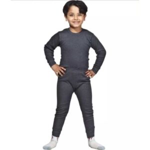 Thermal Wear For Kids Dollar Wintercare Body warmer (Thermocoat) Full Sleeve Round Neck Inner With Lower For Kids