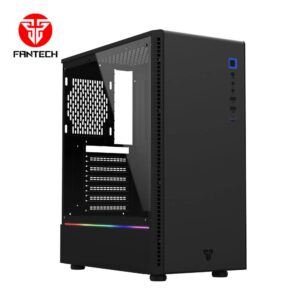 Fantech CG74 RGB Gaming PC Case | Mid Tower Computer Case with Tempered Glass & High Airflow